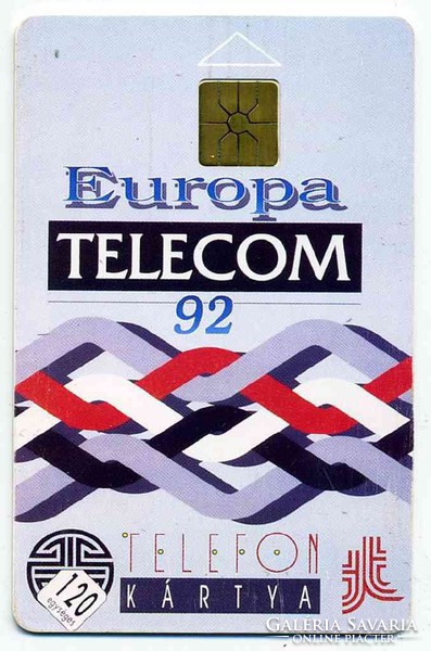 Európa Telecom telefonkártya 1992-ből