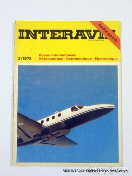 1978 február  /  INTERAVIA  /  FRANCIA REPÜLŐS MAGAZIN Szs.:  11001