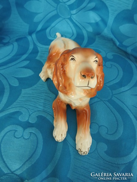 Nagyméretű porcelán kutya figura 35 cm * 11cm * 17 cm