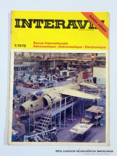 1978 január  /  INTERAVIA  /  FRANCIA REPÜLŐS MAGAZIN Szs.:  11002
