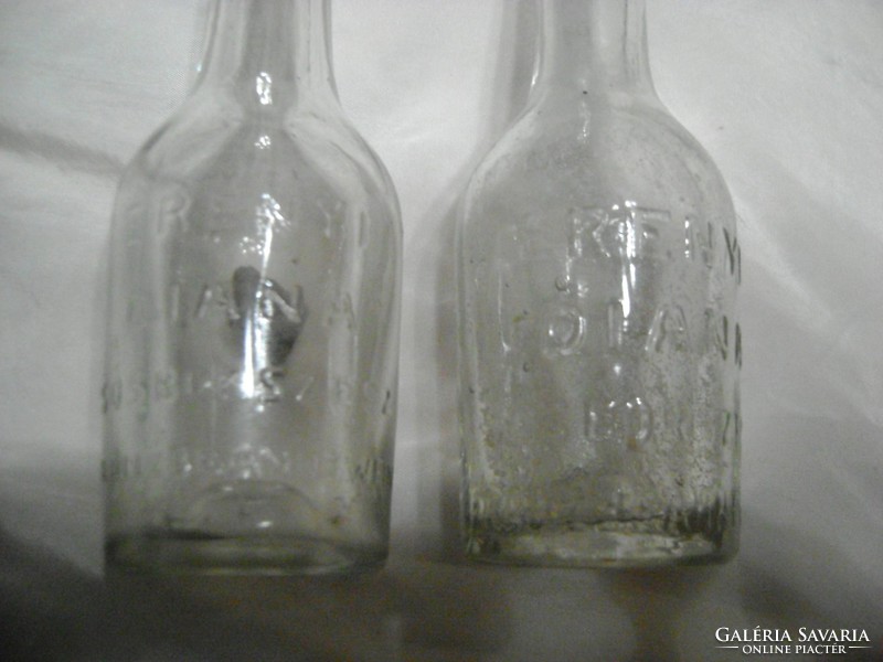 Dianás üveg palack - két darab