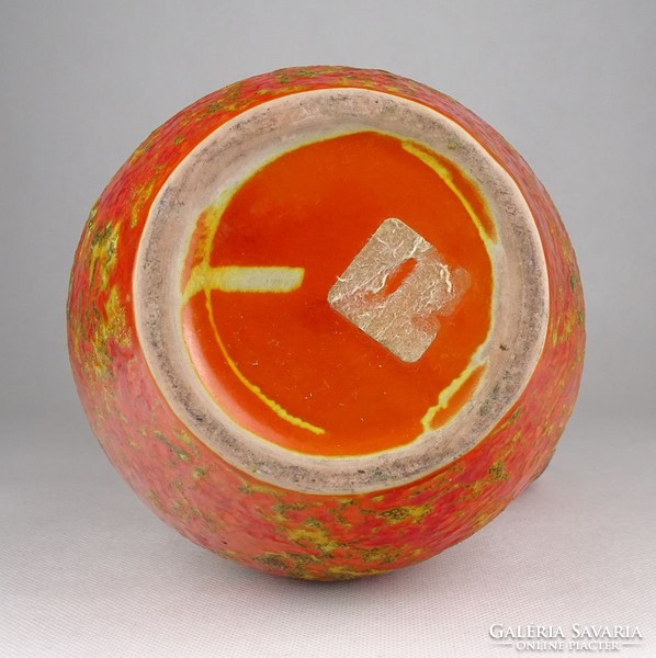 0X009 TÓFEJ narancssárga kerámia kancsó 25 cm