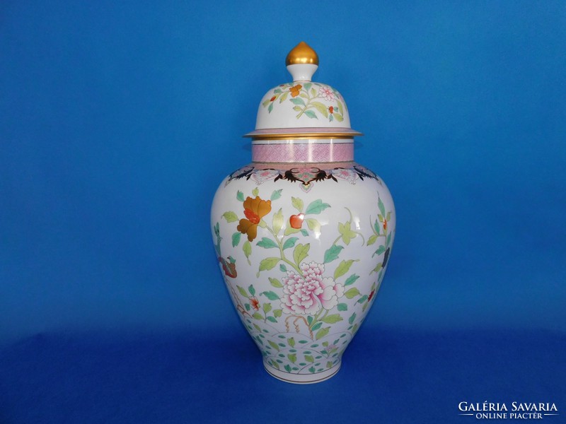 Herendi Paon de Péking Óriás fedeles  váza