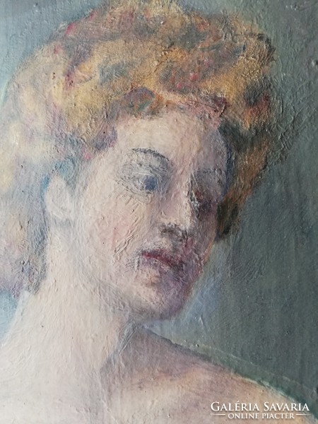 Pajor ferenc xx.Sz. Hungarian painter: female nude oil 60x50 cm