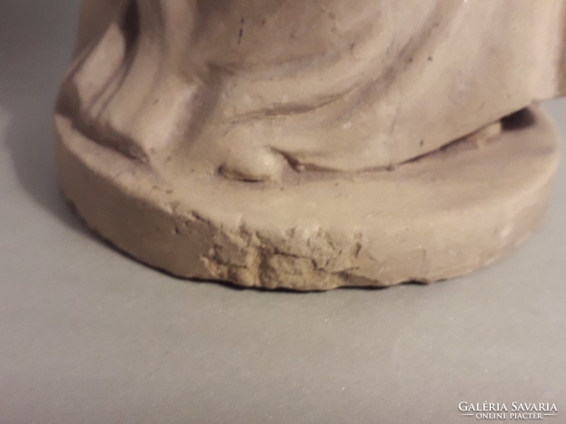 The ceramic statue of Lojos Kasztner is an interesting piece before firing