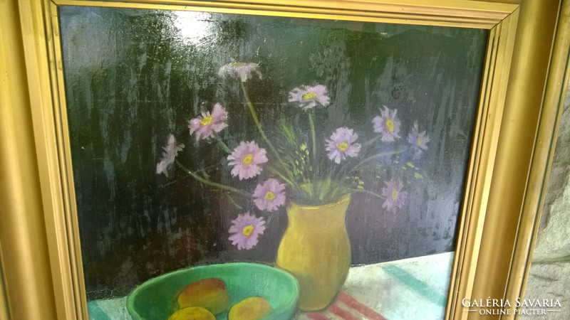Antal ilona / 1932-2004 / cornflowers flower still life painting p., Far., Jjl. It is also great for modern interiors