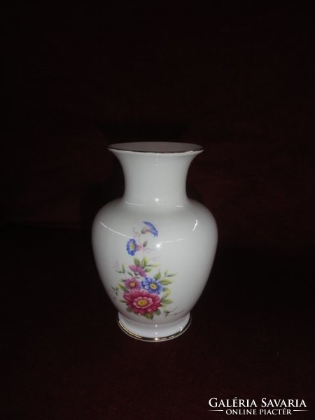 Hollóházi porcelán váza, 16 cm magas, öblös. Vanneki!