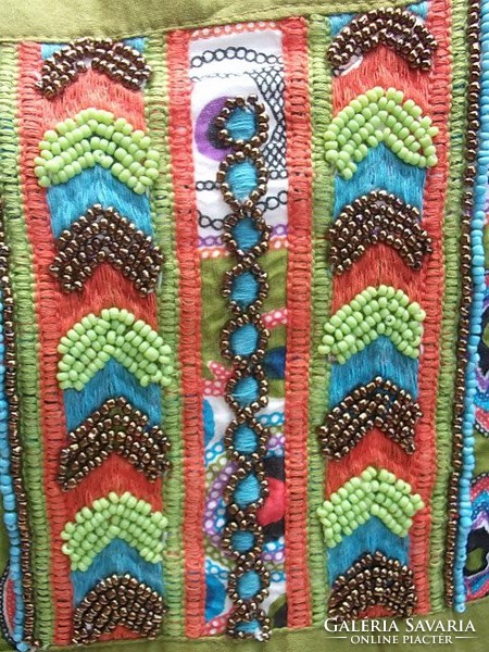 Special unique Indian style beaded women's blouse-top s/m
