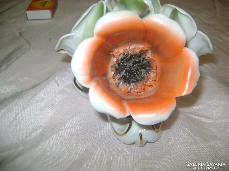 Porcelán virág csokor - kézifestés - nipp
