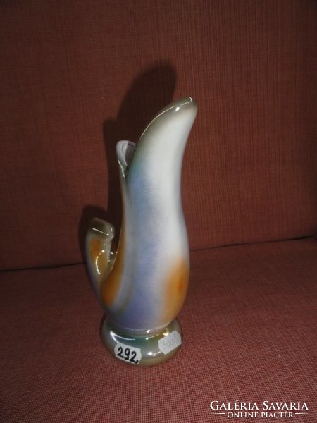 Iparművész porcelán, halformájú váza, 20 cm magas. Vanneki!