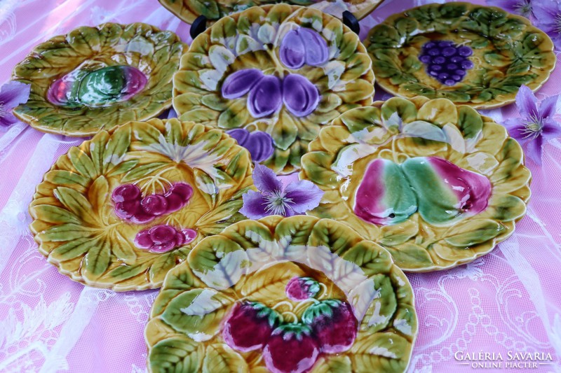 Sarreguemines majolica set