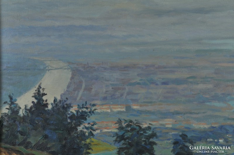Hans Witt (1891-1966): Dunai látkép