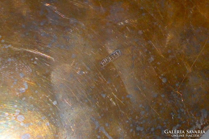 ARGENTOR(1932 év) jelzett asztali doboz  helyenként a régi ezüstözés nyomai