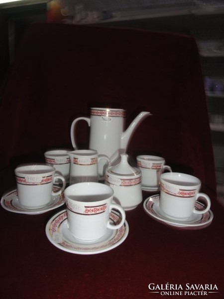 Alföldi porcelán kávéskészlet, 15 darabos, 6 személyes. Vanneki!