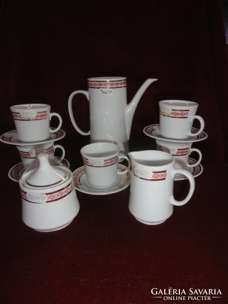 Great Plain porcelain coffee set, 15 pieces, for 6 people. He has!