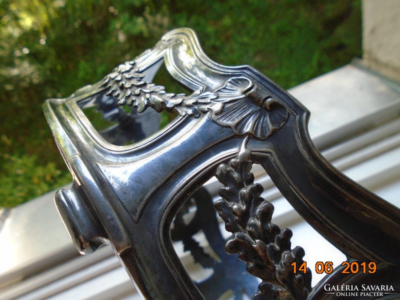 Christofle orfevrerie gallia 5077 alfenide garland silver-plated centerpiece with figural pliers