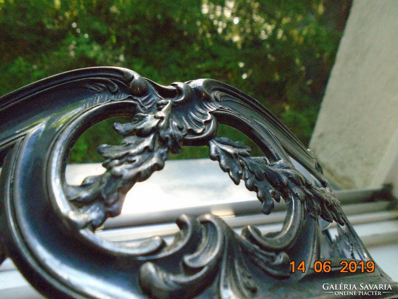 Christofle orfevrerie gallia 5077 alfenide garland silver-plated centerpiece with figural pliers