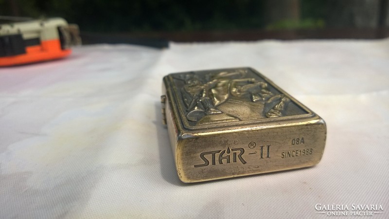 Star-ii. 1988 Copper lighter with beautiful design