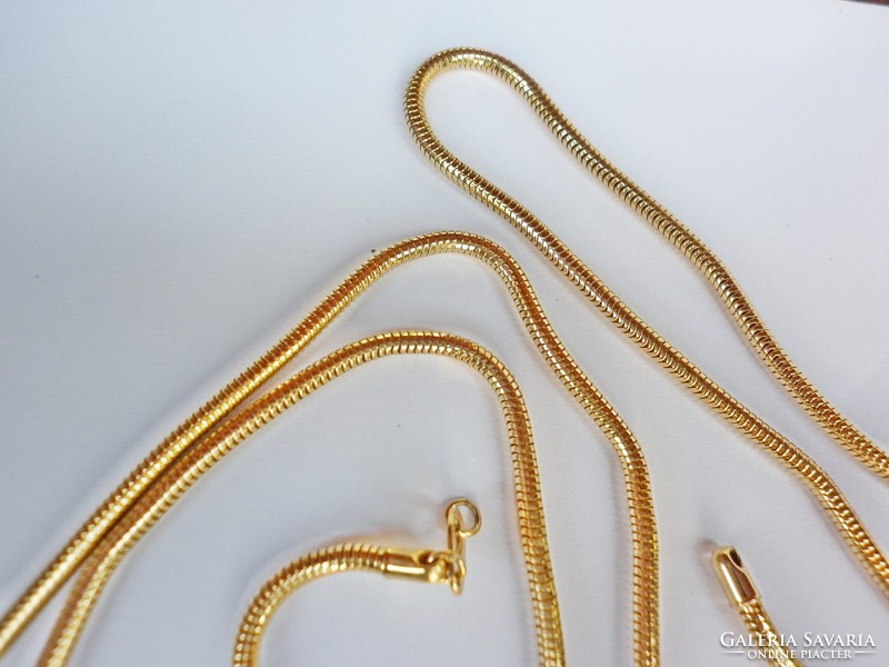 Hosszú dekoratív arany színű pulóver lánc 87.