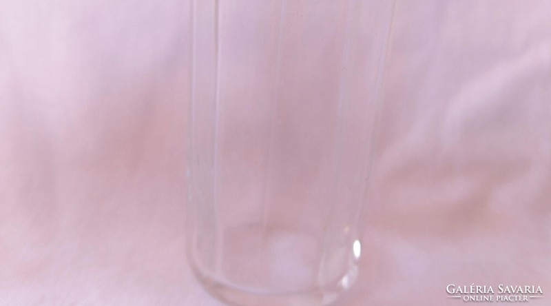 Antique glass salt shaker (marked on the bottom)