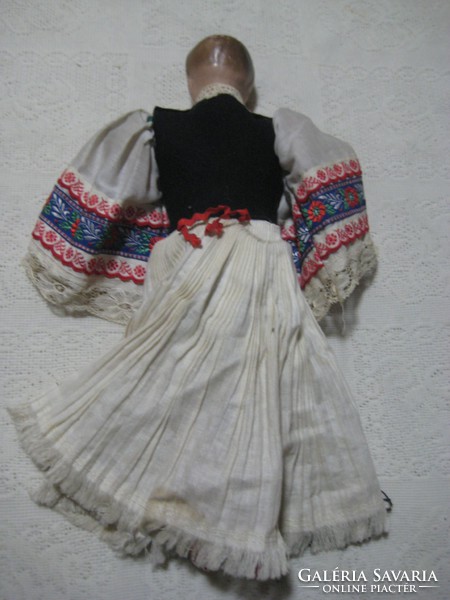 Baby boy dressed in Hungarian clothes, needlework, 38 cm