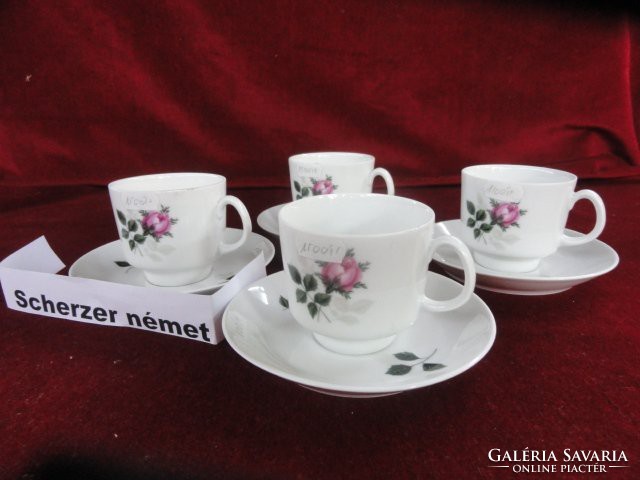 Németh scherzer porcelain, rose pattern coffee cup + placemat. He has!