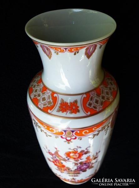 27 cm painted with a Thuringian pattern by Wolkstedt! Vase