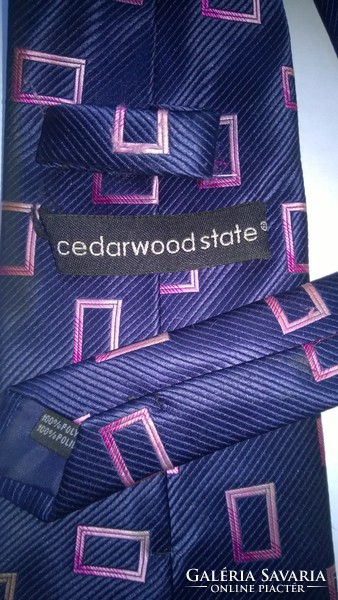 Elegánsan-Selyem Nyakkendő Cedarwood State  sötétkék