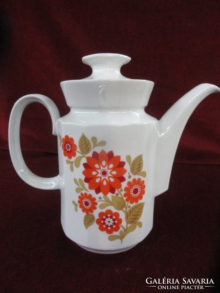 Mittertek bavaria german tea jug with orange-brown pattern. He has!
