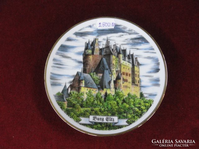 German porcelain decorative plate, western germany. He has!