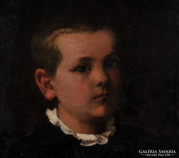 Antik kisfiú portré, 19. század