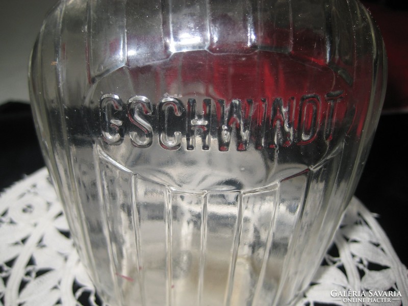 Antique geschwindt glass 10 x 18 cm, nice condition