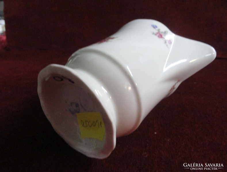 Zsolnay porcelain shield seal, antique milk spout. Leprechaun with a small floral pattern. He has!