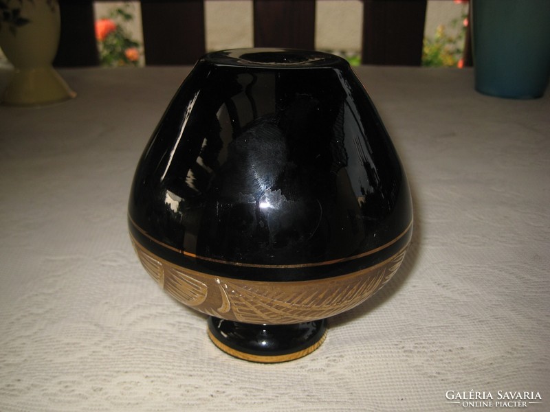 Retro glass vase from the 60's 11 x 11 cm