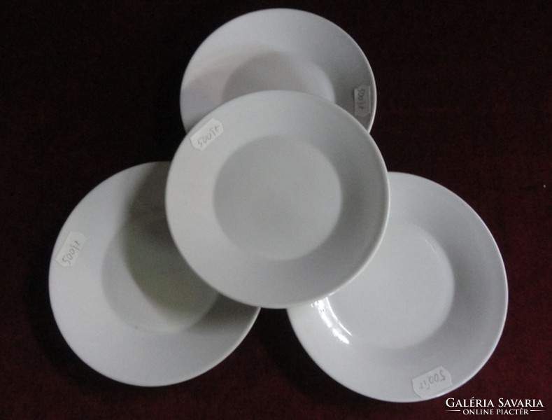 Zsolnay porcelain cake plate, snow white, diameter 15 cm. He has!