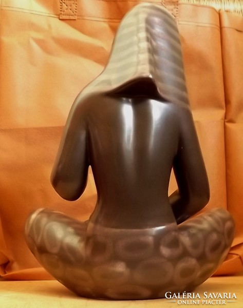 Ceramic figural statue marked