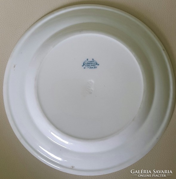 LISBON FURNIVALS ENGLAND R.M.244 521lapos tányér világoskék mintájú mérete:24cm