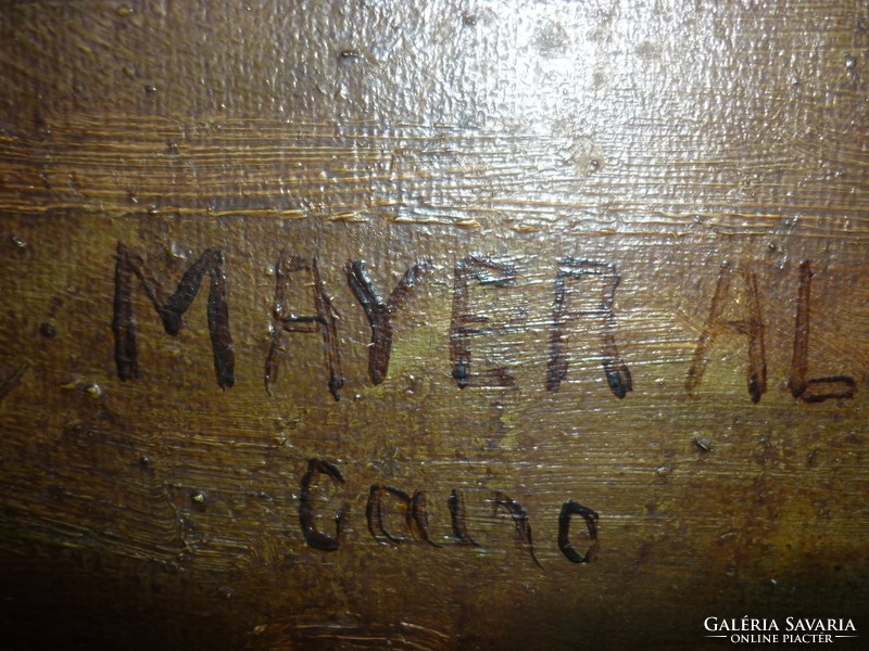S/al mayer, with cairo signature: oil/canvas