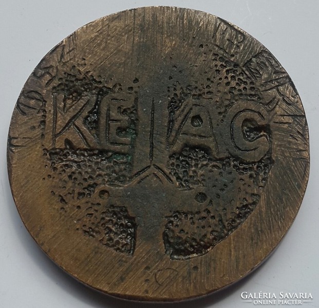 Keac Cluj University Athletic Club Front Cover with Coat of Arms Disco Thrower and Club Name