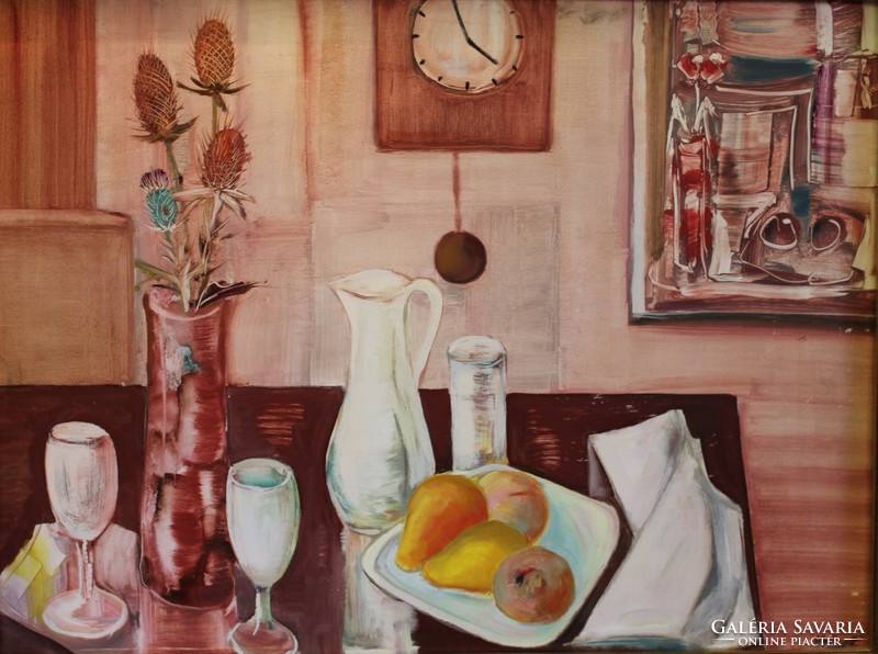 Ferenc Krieg: Still Life c. Painting.