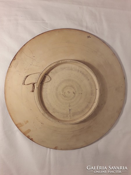 Johann Maresch ( 1821–1914 ) kerámia fali tányér fali dísz jelzett