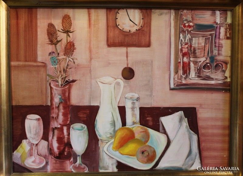 Ferenc Krieg: Still Life c. Painting.