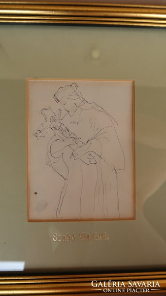 Vladimir Szabó's drawing of a small unique pen.
