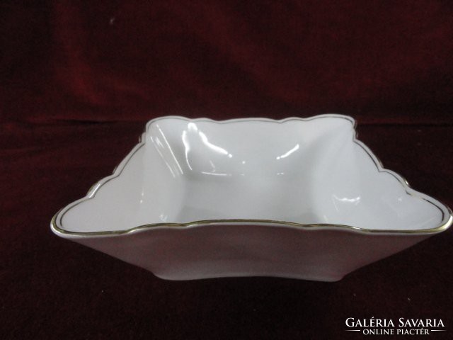 Egerland german bavaria porcelain garnished bowl. Snow white with gold border. He has!