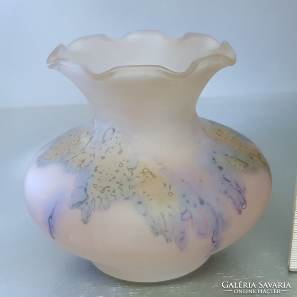 Pale purple, small opal glass vase (769)
