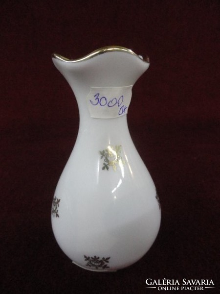 Limoges francia porcelán váza, 10 cm magas. Vanneki!