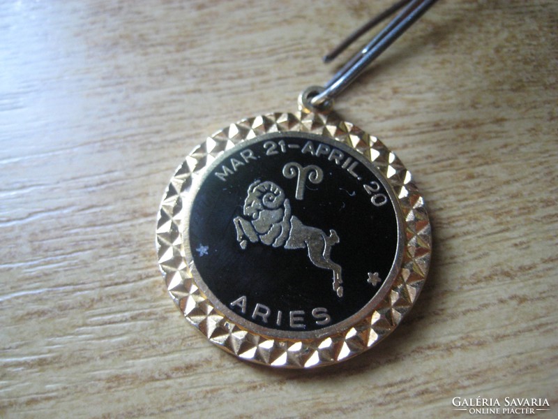 Pendant with Aries star ticket 30 mm