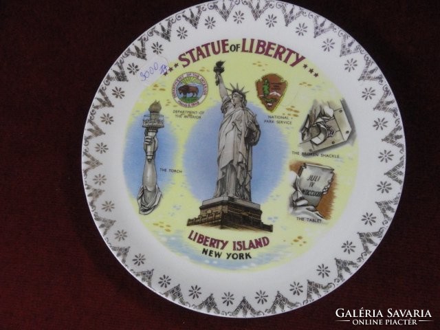 Statue of liberty Gift Center ajándék tányét NEW York-ból. Vanneki!