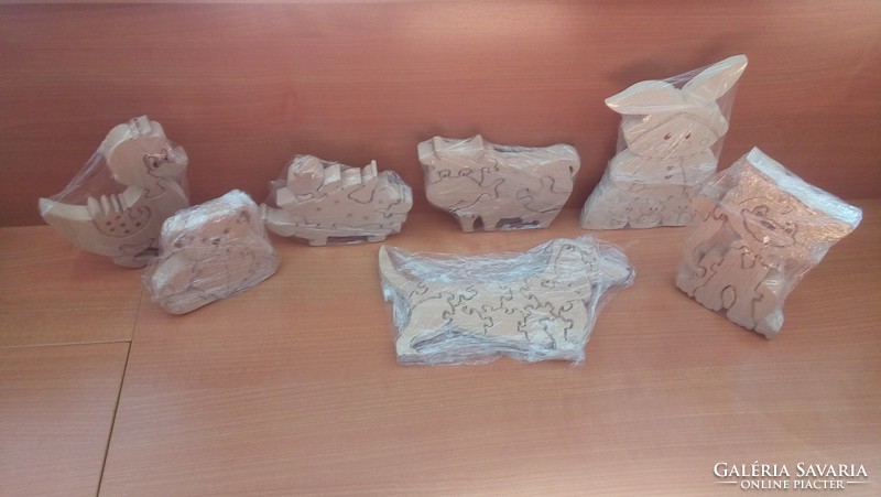 Boci térbeli kirakó, puzzle fa, kézműves