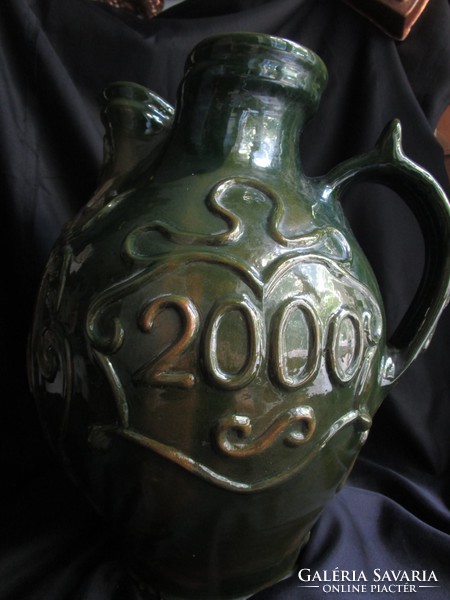 Giant Guild Pitcher Ceramic Millennium 2000 Extraordinary Marked Masterpiece Height 38cm